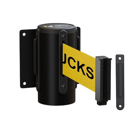 Montour Line Retr. Belt Barrier Removable Black Metal Wall Mt 8.5ft Forkl..Belt (M) WM115-BK-DANFOYB-RM-M-85